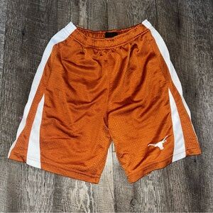 Vintage Kids Texas Longhorn Genuine Stuff Mesh Short Size Small (8) Orange White